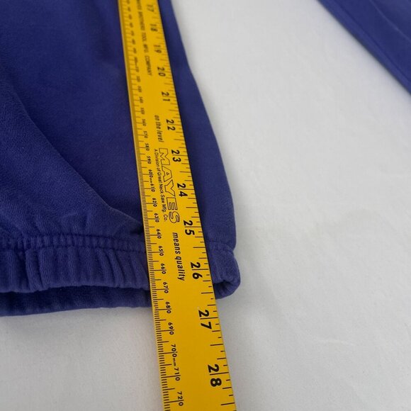 Fabletics Fleece Workout Jogger Sweatpants Drawstring Waist‎ Royal Blue Men 26 - Picture 9 of 13